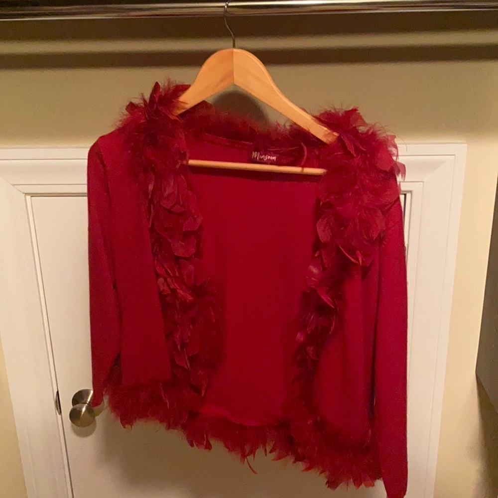Raspberry bolero coverup